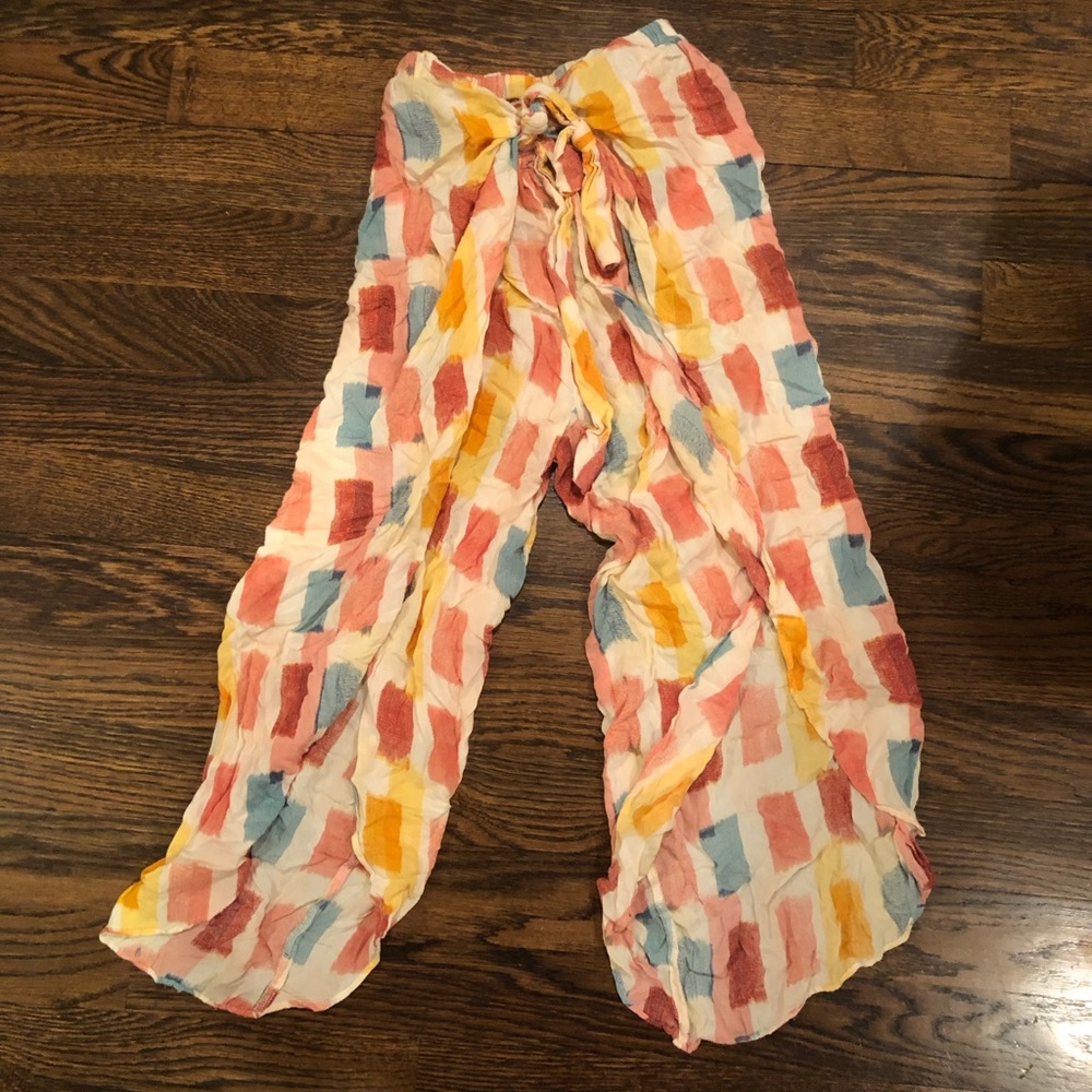 Anthropologie EUC Medium wrap open leg pant